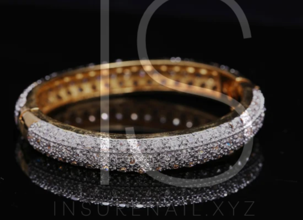 Diamond bangle bracelet